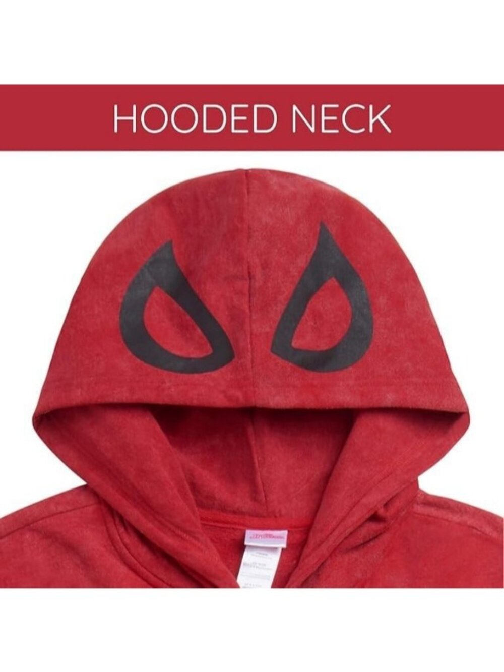 NEW Marvel Spider-Man Fleece Zip-Up Hoodie Sweater Cosplay Red Men's Size MEDIUM - Picture 6 of 6